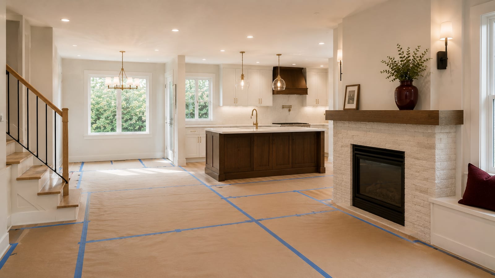 A completed renovation handed over to happy homeowners